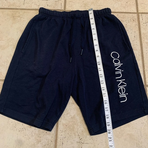 Calvin Klein Navy Blue Sweat Shorts - Size S - Picture 3 of 4